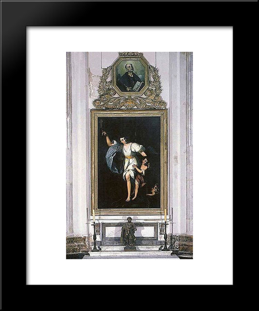 Capilla Del Santo Angel De La Guarda De La Iglesia Catedral De Cadiz 20x24 Black Modern Wood Framed Art Print Poster by Fernandez Cruzado, Joaquin Manuel