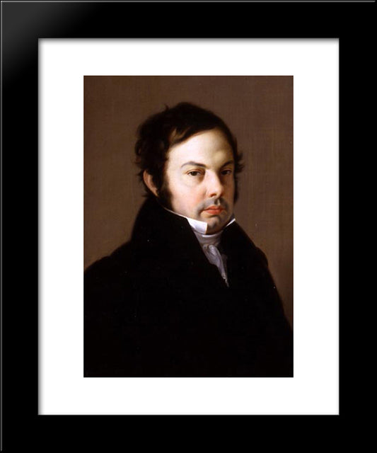 Retrato De Jose Benjumeda Y Gens 20x24 Black Modern Wood Framed Art Print Poster by Fernandez Cruzado, Joaquin Manuel