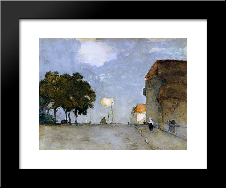 City View 20x24 Black Modern Wood Framed Art Print Poster by Weissenbruch, Johan Hendrik