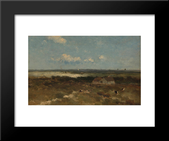 Dune 20x24 Black Modern Wood Framed Art Print Poster by Weissenbruch, Johan Hendrik
