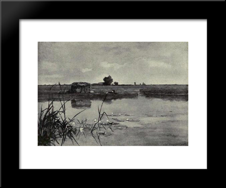 Dutch Art In The Nineteenth Century 20x24 Black Modern Wood Framed Art Print Poster by Weissenbruch, Johan Hendrik