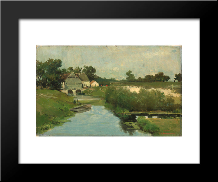 Summer Day 20x24 Black Modern Wood Framed Art Print Poster by Weissenbruch, Johan Hendrik