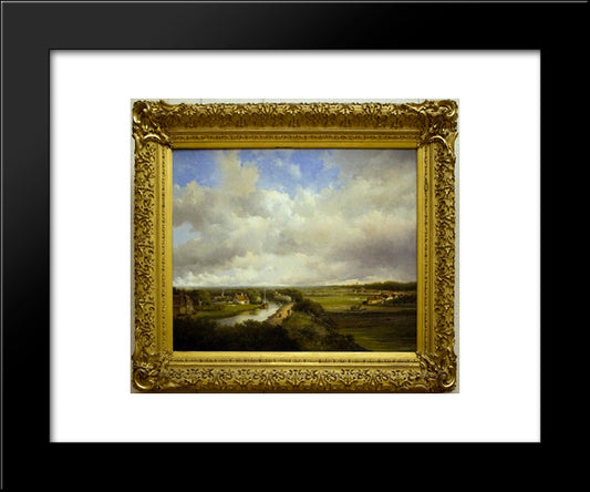 View From Dekkersduin 20x24 Black Modern Wood Framed Art Print Poster by Weissenbruch, Johan Hendrik