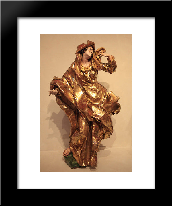 Our Lady 20x24 Black Modern Wood Framed Art Print Poster by Pinzel, Johann Georg