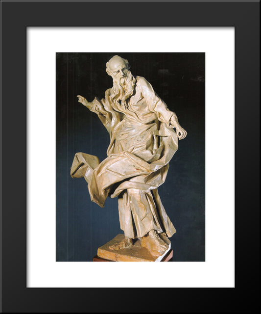 St. Joachim 20x24 Black Modern Wood Framed Art Print Poster by Pinzel, Johann Georg