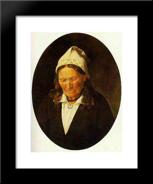 Ema Portree 20x24 Black Modern Wood Framed Art Print Poster by Koler, Johann