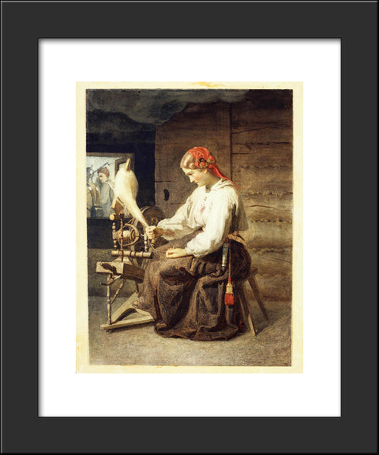 Ketraja 20x24 Black Modern Wood Framed Art Print Poster by Koler, Johann