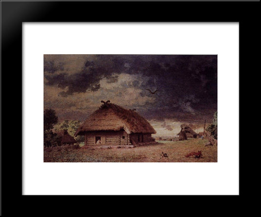 The Artist'S Birthplace 20x24 Black Modern Wood Framed Art Print Poster by Koler, Johann