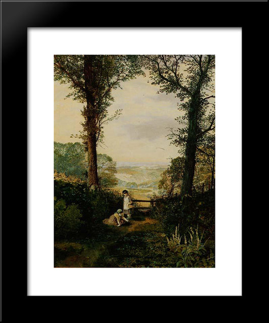 A Burnsall Valley 20x24 Black Modern Wood Framed Art Print Poster by Grimshaw, John Atkinson