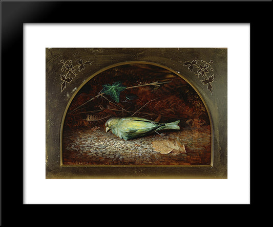 A Dead Linnet 20x24 Black Modern Wood Framed Art Print Poster by Grimshaw, John Atkinson