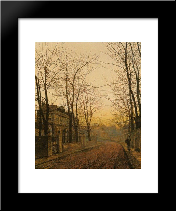 An Autumn Idyll 20x24 Black Modern Wood Framed Art Print Poster by Grimshaw, John Atkinson