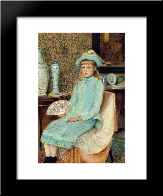 Blue Belle 20x24 Black Modern Wood Framed Art Print Poster by Grimshaw, John Atkinson