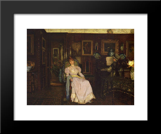 Dulce Domum 20x24 Black Modern Wood Framed Art Print Poster by Grimshaw, John Atkinson