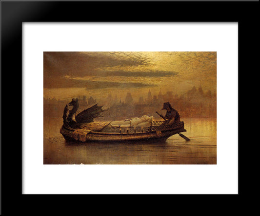Elaine 20x24 Black Modern Wood Framed Art Print Poster by Grimshaw, John Atkinson