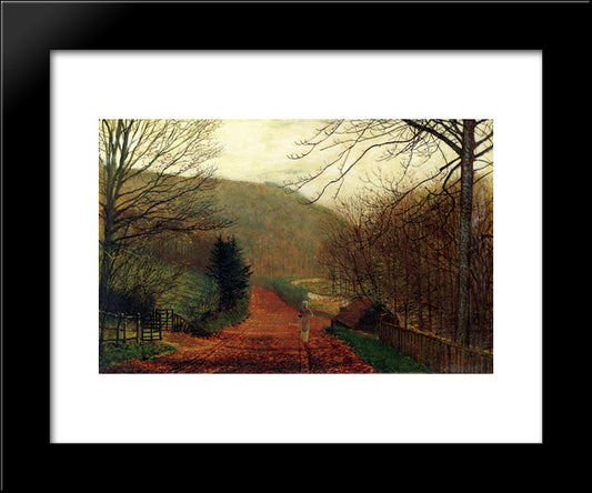 Forge Valley, Scarborough 20x24 Black Modern Wood Framed Art Print Poster by Grimshaw, John Atkinson