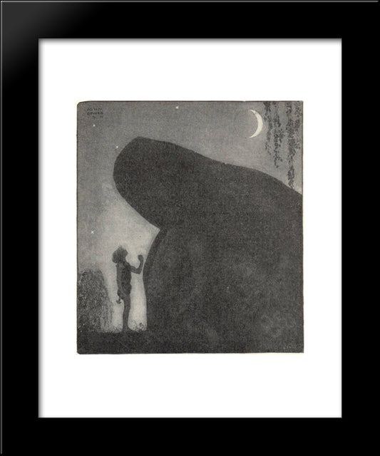 Awake Groa Awake Mother 20x24 Black Modern Wood Framed Art Print Poster by Bauer, John