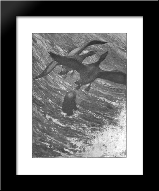I Fara For Salar 20x24 Black Modern Wood Framed Art Print Poster by Bauer, John