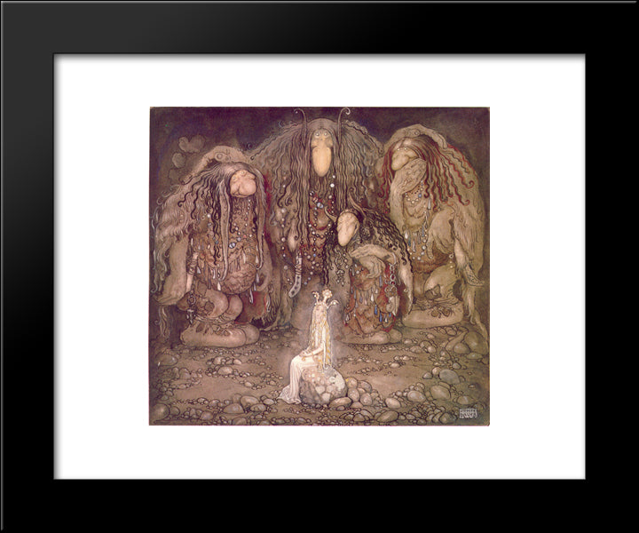 Look At My Sons! You Won'T Find More Beautiful Trolls On This Side Of The Moon 20x24 Black Modern Wood Framed Art Print Poster by Bauer, John