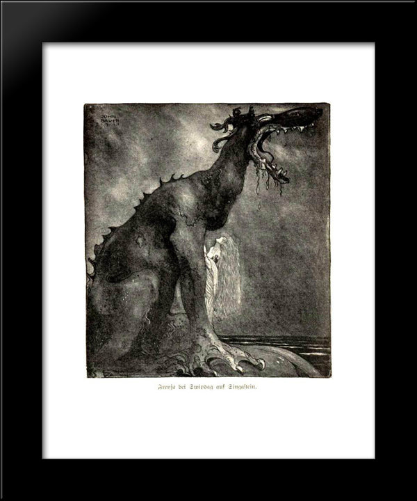 Svipdag Transformed 20x24 Black Modern Wood Framed Art Print Poster by Bauer, John