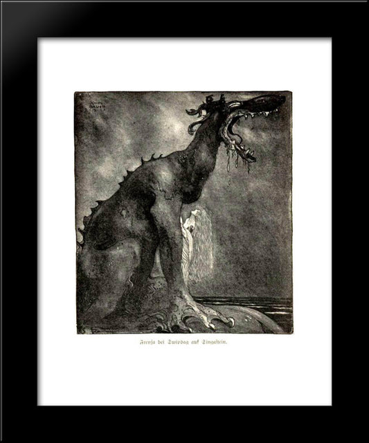 Svipdag Transformed 20x24 Black Modern Wood Framed Art Print Poster by Bauer, John
