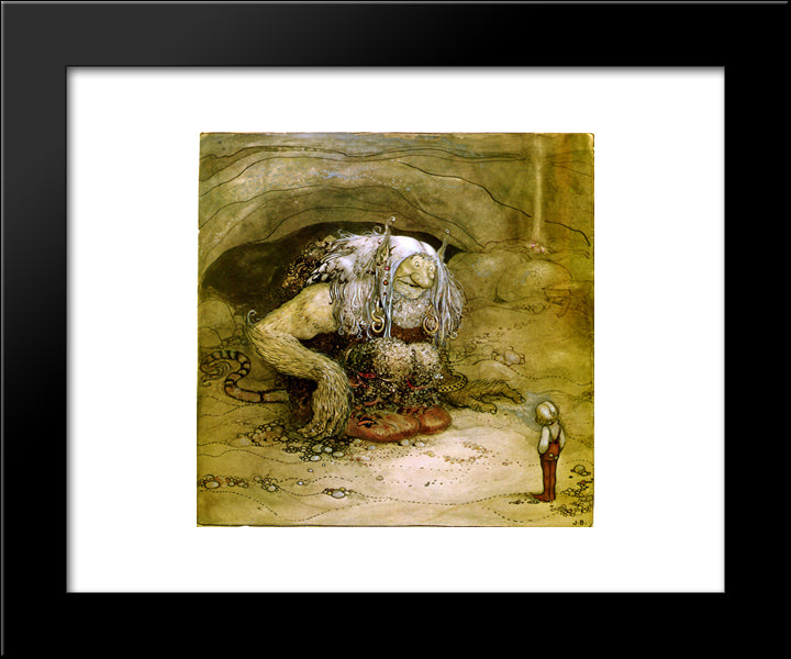 The Boy Who Was Never Afraid 20x24 Black Modern Wood Framed Art Print Poster by Bauer, John