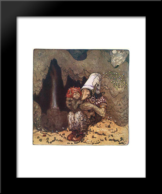 Trollandchild 20x24 Black Modern Wood Framed Art Print Poster by Bauer, John