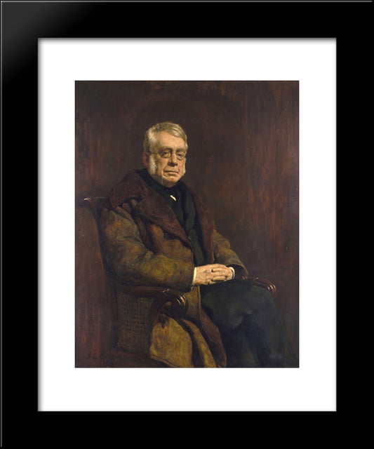 Sir George Biddell Airy 20x24 Black Modern Wood Framed Art Print Poster by Collier, John