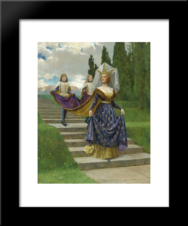 The Grand Lady 20x24 Black Modern Wood Framed Art Print Poster by Collier, John