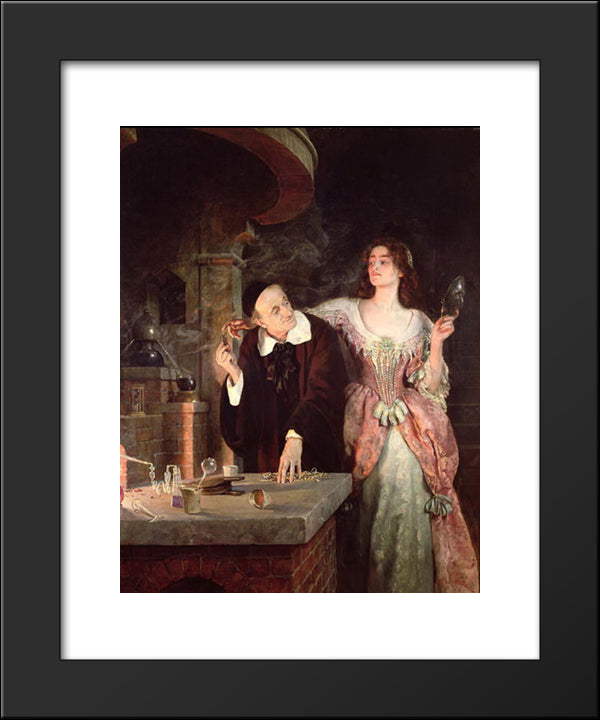 The Laboratory 20x24 Black Modern Wood Framed Art Print Poster by Collier, John