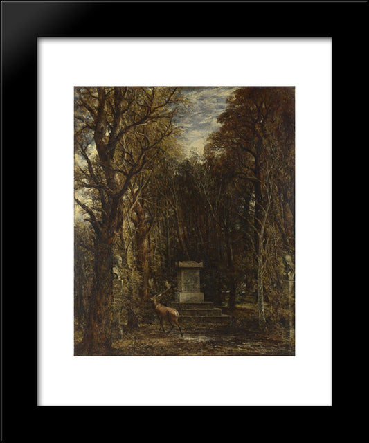 Cenotaph To The Memory Of Sir Joshua Reynolds 20x24 Black Modern Wood Framed Art Print Poster by Constable, John