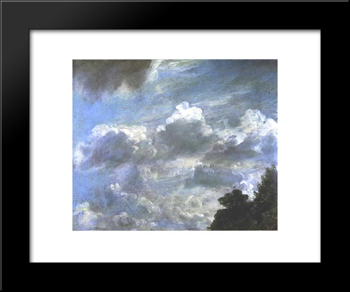 Cloud Study 20x24 Black Modern Wood Framed Art Print Poster by Constable, John