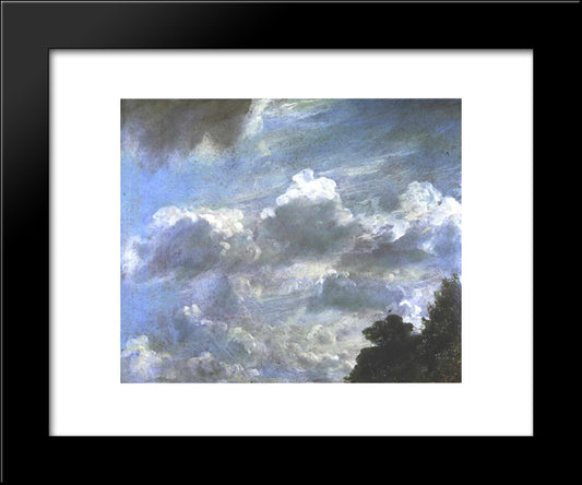 Cloud Study 20x24 Black Modern Wood Framed Art Print Poster by Constable, John