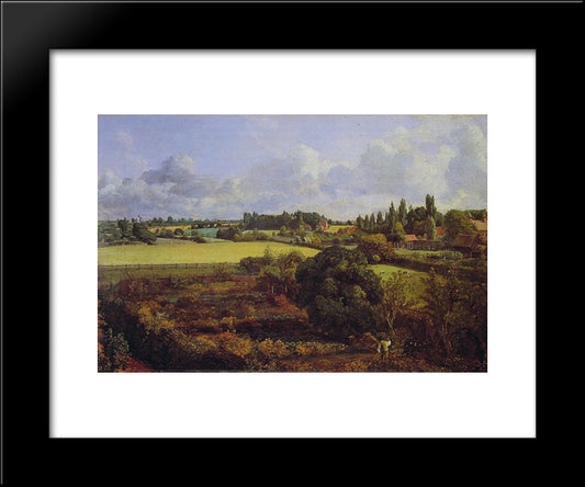 Golding Constable'S Kitchen Garden 20x24 Black Modern Wood Framed Art Print Poster by Constable, John