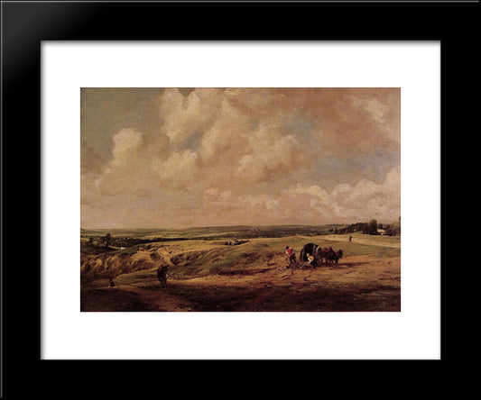 Hampstead Heath 20x24 Black Modern Wood Framed Art Print Poster by Constable, John