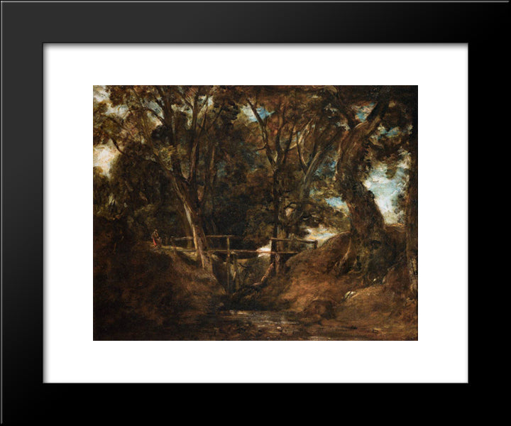 Helmingham Dell 20x24 Black Modern Wood Framed Art Print Poster by Constable, John