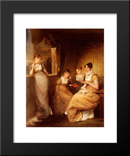 Ladies From The Family Of Mr William Mason Of Colchester 20x24 Black Modern Wood Framed Art Print Poster by Constable, John