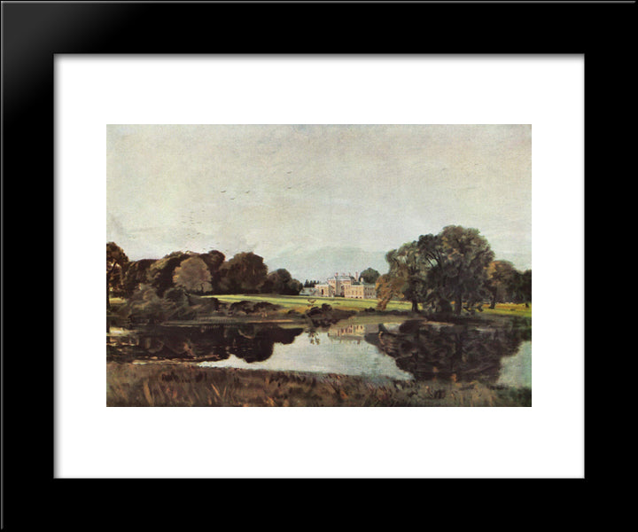 Malvern Hall 20x24 Black Modern Wood Framed Art Print Poster by Constable, John