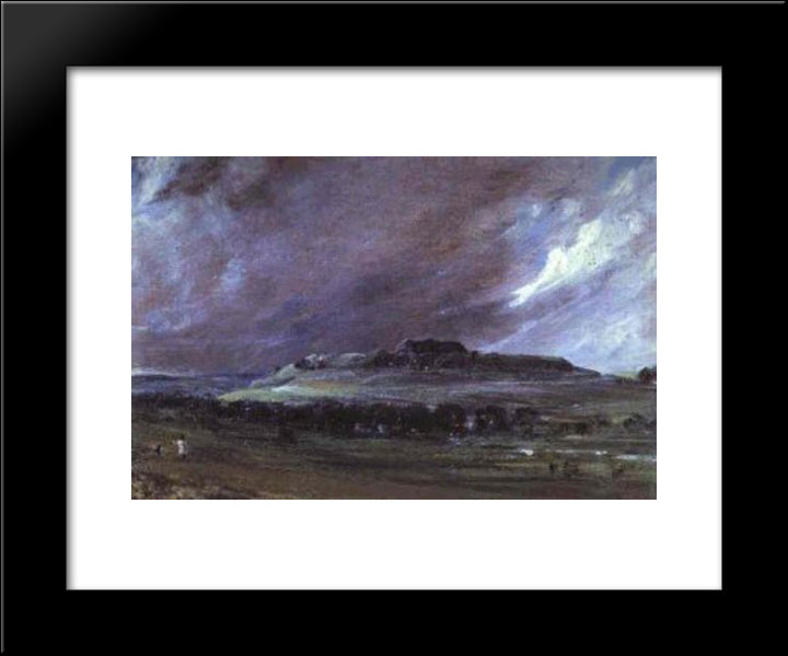 Old Sarum 20x24 Black Modern Wood Framed Art Print Poster by Constable, John