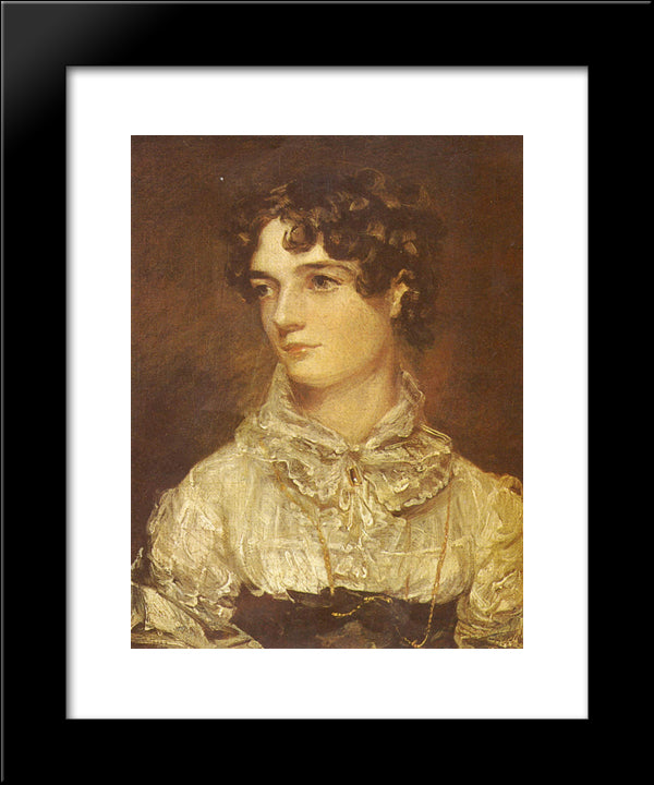 Portrait Of Maria Bicknell 20x24 Black Modern Wood Framed Art Print Poster by Constable, John