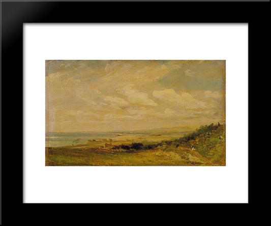 Shoreham Bay Near Brighton 20x24 Black Modern Wood Framed Art Print Poster by Constable, John