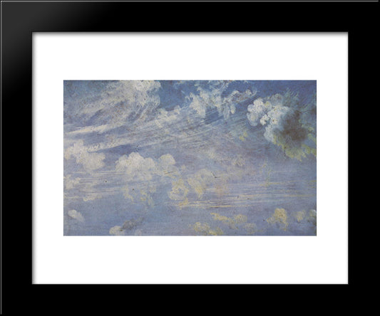 Spring Clouds Study 20x24 Black Modern Wood Framed Art Print Poster by Constable, John