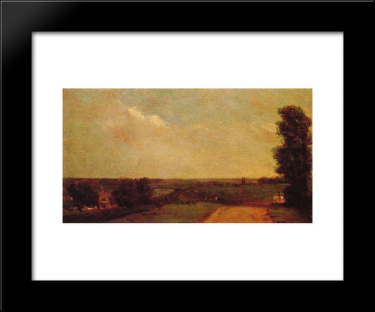 View Towards Dedham 20x24 Black Modern Wood Framed Art Print Poster by Constable, John