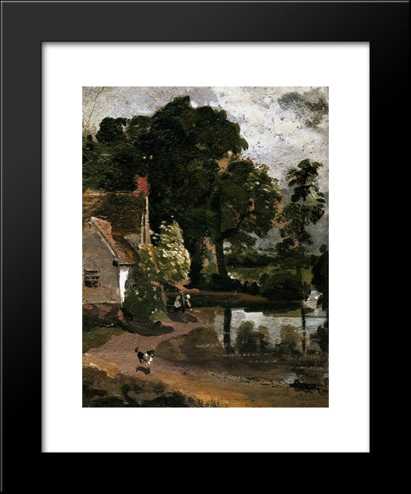 Willy Lot'S House 20x24 Black Modern Wood Framed Art Print Poster by Constable, John