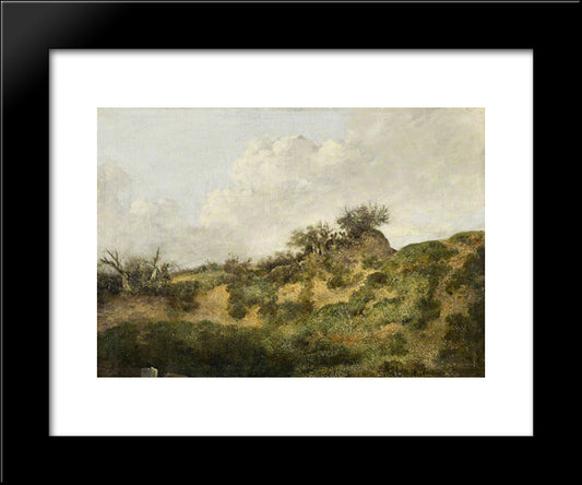 A Sandy Bank 20x24 Black Modern Wood Framed Art Print Poster by Crome, John