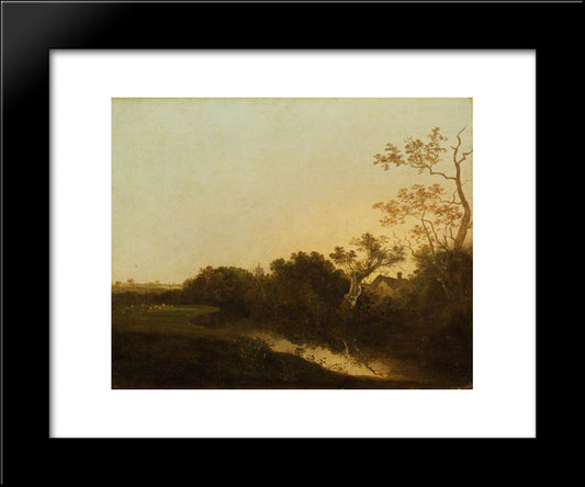 At Honingham, Norfolk 20x24 Black Modern Wood Framed Art Print Poster by Crome, John