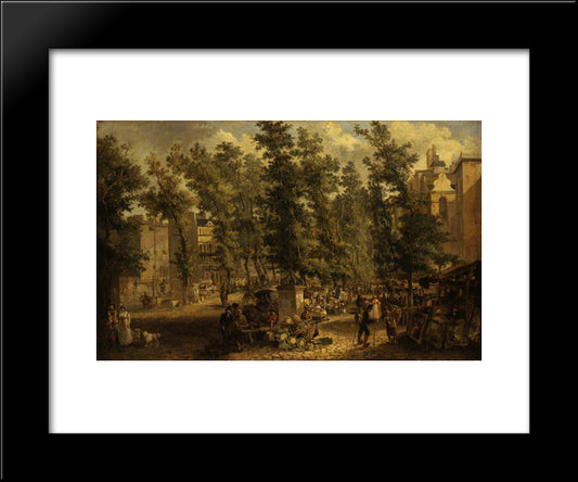 Boulevard Des Italiens, Paris 20x24 Black Modern Wood Framed Art Print Poster by Crome, John