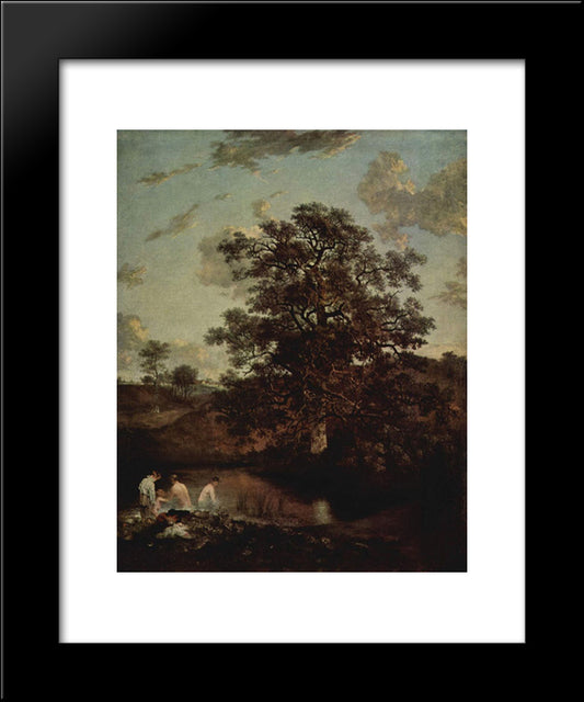 The Poringland Oak 20x24 Black Modern Wood Framed Art Print Poster by Crome, John