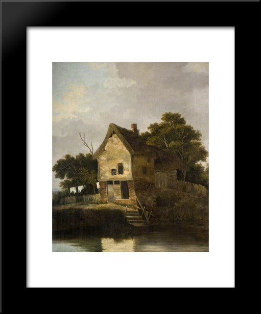 View At Blofield, Near Norwich 20x24 Black Modern Wood Framed Art Print Poster by Crome, John