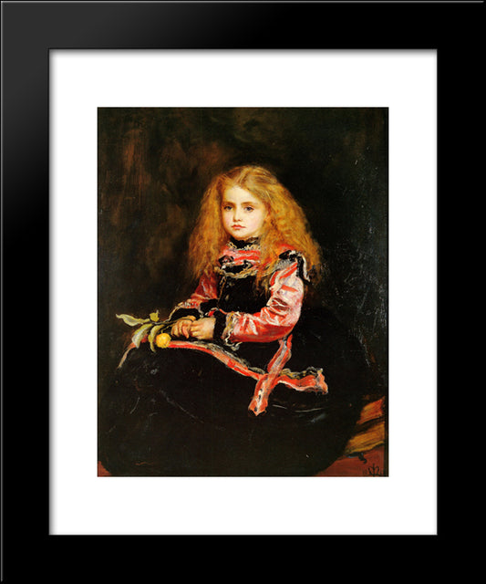 A Souvenir Of Velazquez 20x24 Black Modern Wood Framed Art Print Poster by Millais, John Everett