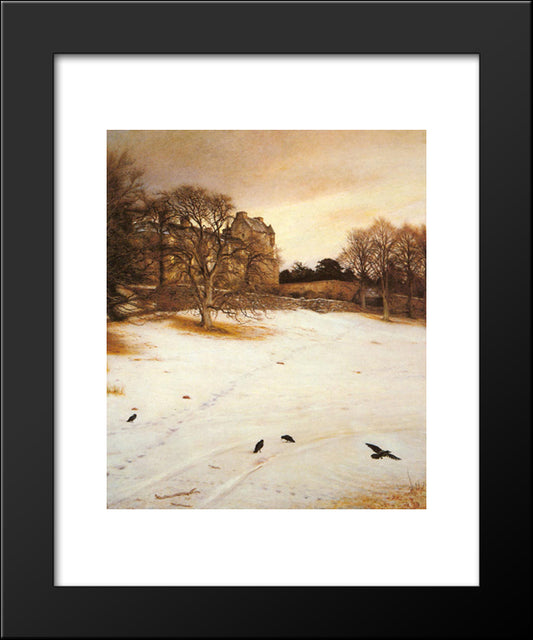 Christmas-Eve 20x24 Black Modern Wood Framed Art Print Poster by Millais, John Everett